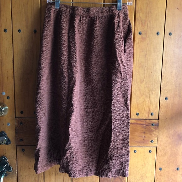 First Rite Pleated Skirt in Rust - Picture 3 of 6